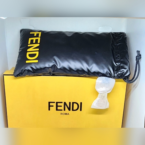 NEW AUTH FENDI FE40070I Havana Pattern Brown Pink lens Square sunglasses